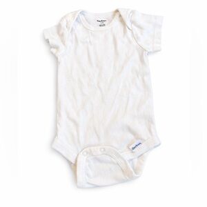 Gerber White Infant Short Sleeve Bodysuit